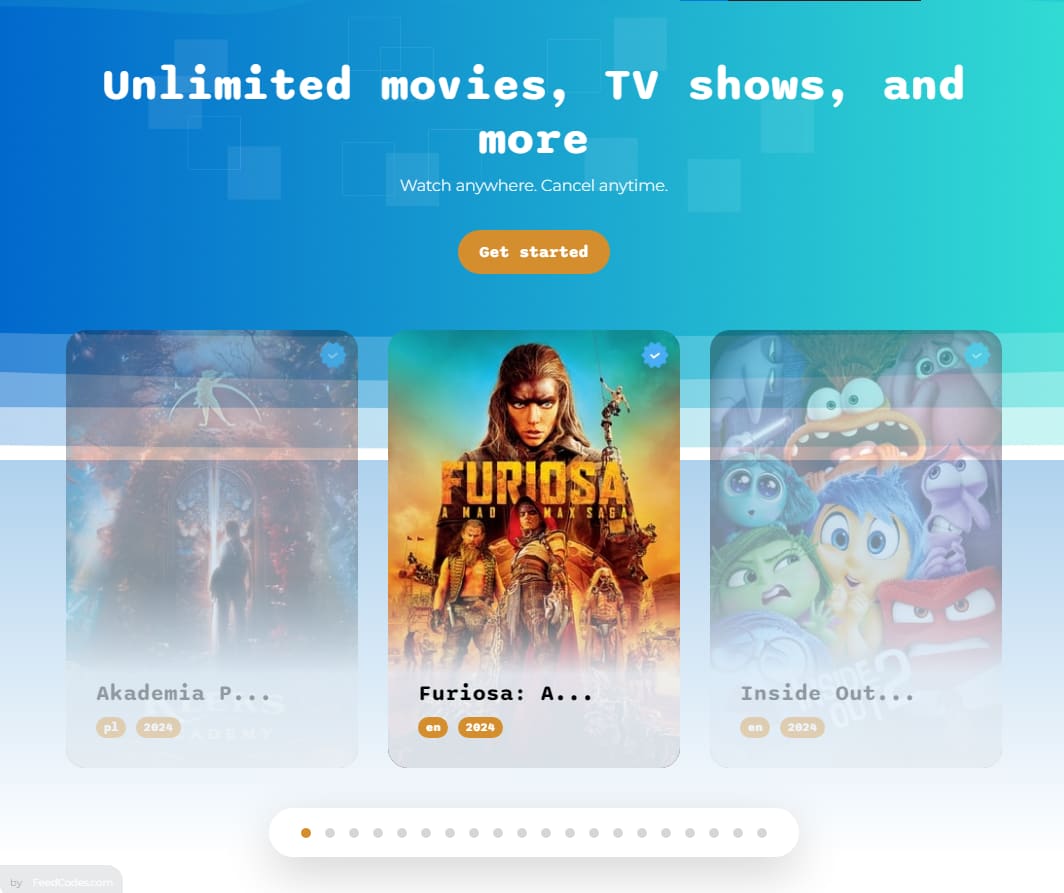 A Website showcasing movie & series via API